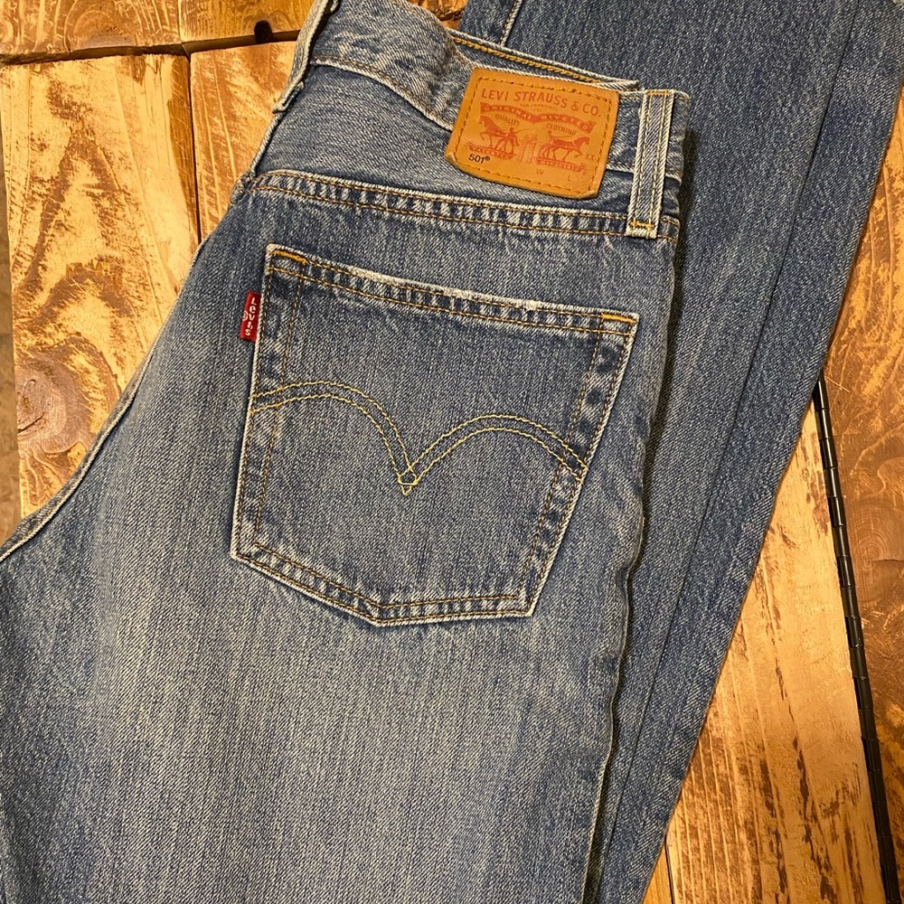 Levi’s 501 Raw Hem Jeans